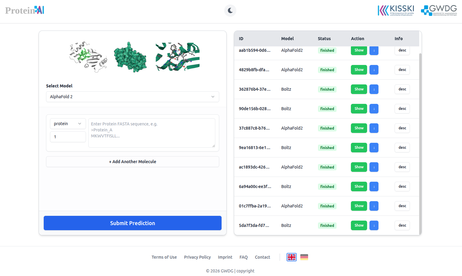 Web Interface Example
